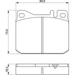 BOSCH 0 986 462 803 Bremsbelagsatz, Scheibenbremse BOSCH 0 986 462 803 Bremsbelagsatz, Scheibenbremse