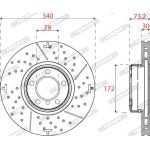 Ferodo DDF2622VC-1 Bremsscheibe PREMIER