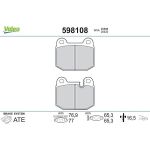 Valeo 598108 Bremsbelagsatz, Scheibenbremse