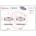 Bremsbelagsatz, Scheibenbremse P 68 014 Bremsbelagsatz, Scheibenbremse P 68 014