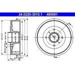 Bremstrommel 24.0220-3010.1 Bremstrommel 24.0220-3010.1