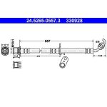 ATE 24.5265-0557.3 Bremsschlauch ATE 24.5265-0557.3 Bremsschlauch