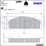 Delphi LP30 Bremsbelagsatz, Scheibenbremse Delphi LP30 Bremsbelagsatz, Scheibenbremse