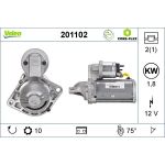 Valeo 201102 Starter CORE-FLEX