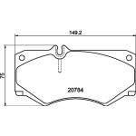 Bremsbelagsatz, Scheibenbremse 8DB 355 006-061 Bremsbelagsatz, Scheibenbremse 8DB 355 006-061