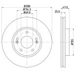 Bremsscheibe 8DD 355 126-431