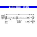 ATE 24.5266-0600.3 Bremsschlauch