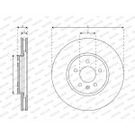 Ferodo DDF3032C-1 Bremsscheibe PREMIER Ferodo DDF3032C-1 Bremsscheibe PREMIER