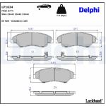 Delphi LP1634 Bremsbelagsatz, Scheibenbremse Delphi LP1634 Bremsbelagsatz, Scheibenbremse