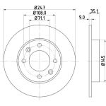 Bremsscheibe 8DD 355 108-391