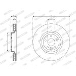 Ferodo DDF2734C-1 Bremsscheibe PREMIER