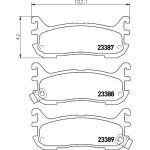 Bremsbelagsatz, Scheibenbremse 8DB 355 009-911 Bremsbelagsatz, Scheibenbremse 8DB 355 009-911