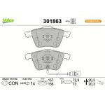 Valeo 301863 Bremsbelagsatz, Scheibenbremse ESSENTIAL Valeo 301863 Bremsbelagsatz, Scheibenbremse ESSENTIAL