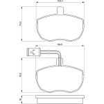 BOSCH 0 986 424 172 Bremsbelagsatz, Scheibenbremse