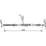 BOSCH 1 987 482 462 Seilzug, Feststellbremse BOSCH 1 987 482 462 Seilzug, Feststellbremse
