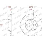 Bremsscheibe DDF2861C Bremsscheibe DDF2861C