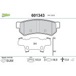 Valeo 601343 Bremsbelagsatz, Scheibenbremse