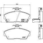 Brembo P 28 019 Bremsbelagsatz, Scheibenbremse PRIME LINE