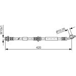 BOSCH 1 987 476 789 Bremsschlauch