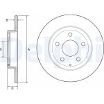 Delphi BG4534 Bremsscheibe Delphi BG4534 Bremsscheibe