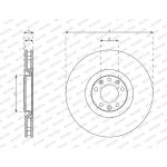 Ferodo DDF2211C-1 Bremsscheibe PREMIER