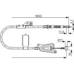 BOSCH 1 987 477 915 Seilzug, Feststellbremse BOSCH 1 987 477 915 Seilzug, Feststellbremse