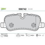 Valeo 598742 Bremsbelagsatz, Scheibenbremse