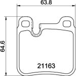 Bremsbelagsatz, Scheibenbremse 8DB 355 008-491