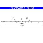 ATE 24.3727-3208.2 Seilzug, Feststellbremse ATE 24.3727-3208.2 Seilzug, Feststellbremse