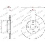 Bremsscheibe DDF2861C Bremsscheibe DDF2861C