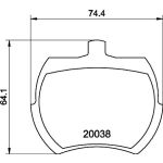Bremsbelagsatz, Scheibenbremse 8DB 355 007-081 Bremsbelagsatz, Scheibenbremse 8DB 355 007-081