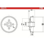 TRW DB4375 Bremstrommel TRW DB4375 Bremstrommel