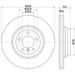 Bremsscheibe 8DD 355 128-671 Bremsscheibe 8DD 355 128-671