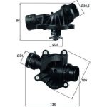 Mahle TI 234 88 Thermostat, Kühlmittel BEHR Mahle TI 234 88 Thermostat, Kühlmittel BEHR