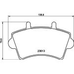 Bremsbelagsatz, Scheibenbremse 8DB 355 010-021 Bremsbelagsatz, Scheibenbremse 8DB 355 010-021