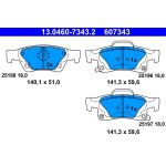 Bremsbelagsatz, Scheibenbremse 13.0460-7343.2 Bremsbelagsatz, Scheibenbremse 13.0460-7343.2