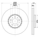 Bremsscheibe 8DD 355 125-581 Bremsscheibe 8DD 355 125-581