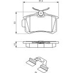BOSCH 0 986 494 597 Bremsbelagsatz, Scheibenbremse BOSCH 0 986 494 597 Bremsbelagsatz, Scheibenbremse