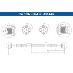 ATE 24.5237-0334.3 Bremsschlauch ATE 24.5237-0334.3 Bremsschlauch