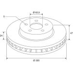 Valeo 672610 Bremsscheibe COATED