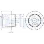 Delphi BG3178 Bremsscheibe