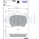 Delphi LP10 Bremsbelagsatz, Scheibenbremse Delphi LP10 Bremsbelagsatz, Scheibenbremse
