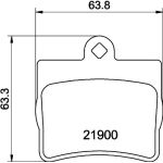 Bremsbelagsatz, Scheibenbremse 8DB 355 008-311