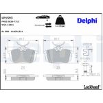 Delphi LP1593 Bremsbelagsatz, Scheibenbremse