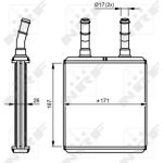 NRF 54291 Wärmetauscher, Innenraumheizung NRF 54291 Wärmetauscher, Innenraumheizung