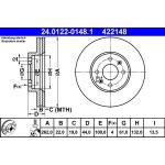 Bremsscheibe 24.0122-0148.1