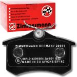 ZIMMERMANN 20961.172.1 Bremsbeläge mit Schrauben ZIMMERMANN 20961.172.1 Bremsbeläge mit Schrauben