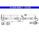 ATE 24.5295-0680.3 Bremsschlauch