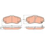 Bremsbelagsatz, Scheibenbremse GDB4605 Bremsbelagsatz, Scheibenbremse GDB4605