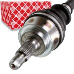 FEBI BILSTEIN 182443 Antriebswelle Vorderachse links, mit Mutter FEBI BILSTEIN 182443 Antriebswelle Vorderachse links, mit Mutter